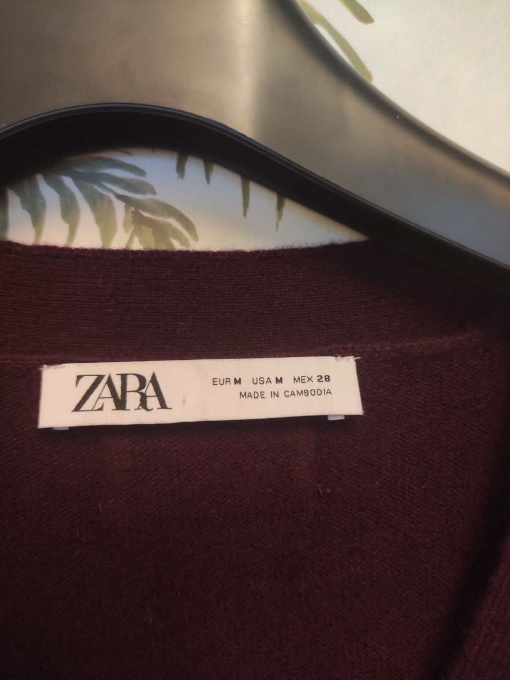 Zara Giacche: Zara Strickjacke Grösse S, Rot Bordeaux – Usato da Schliern b. Köniz venduto da Pecannut 1