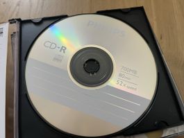 Lot de 9 CD-R Philips 700MB 80min état neuf sous boîtier