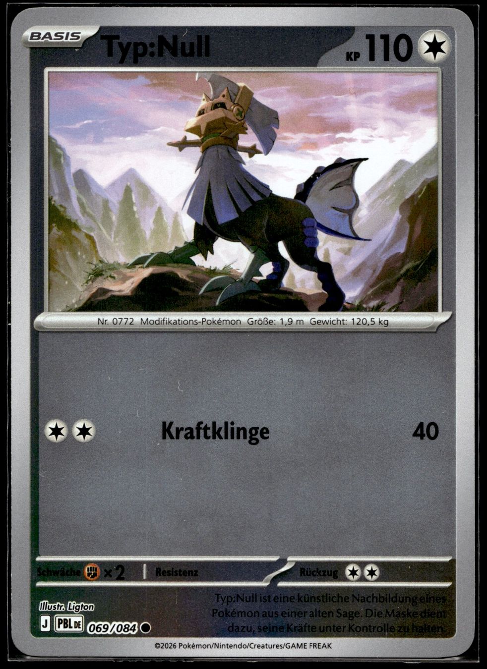 Pokémon Carte collezionabili: Typ:Null (PBL DE 069/084) - Reverse Holo – Usato da Affoltern am Albis venduto da Chiesa_5