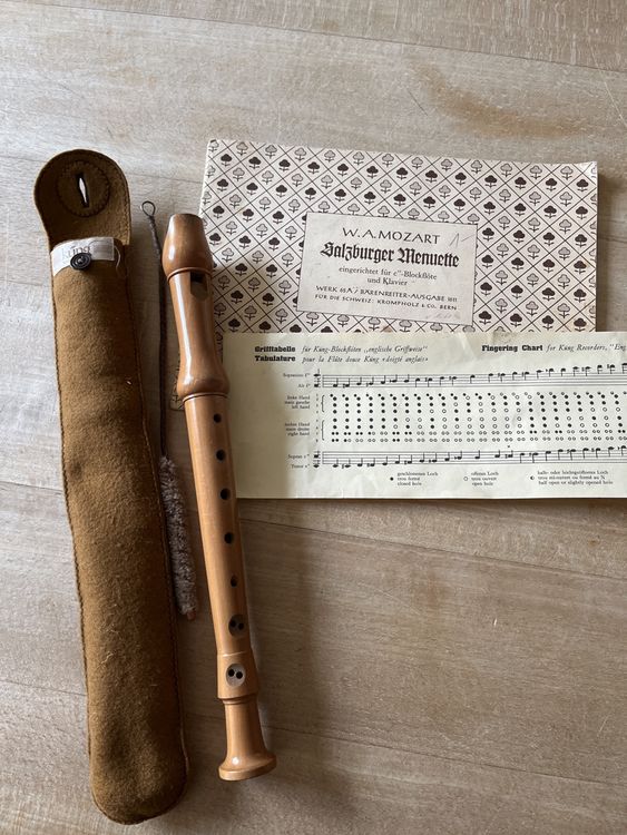 Küng sopran block flöte & Noten (Gebraucht) in Aesch BL für CHF 24 ...