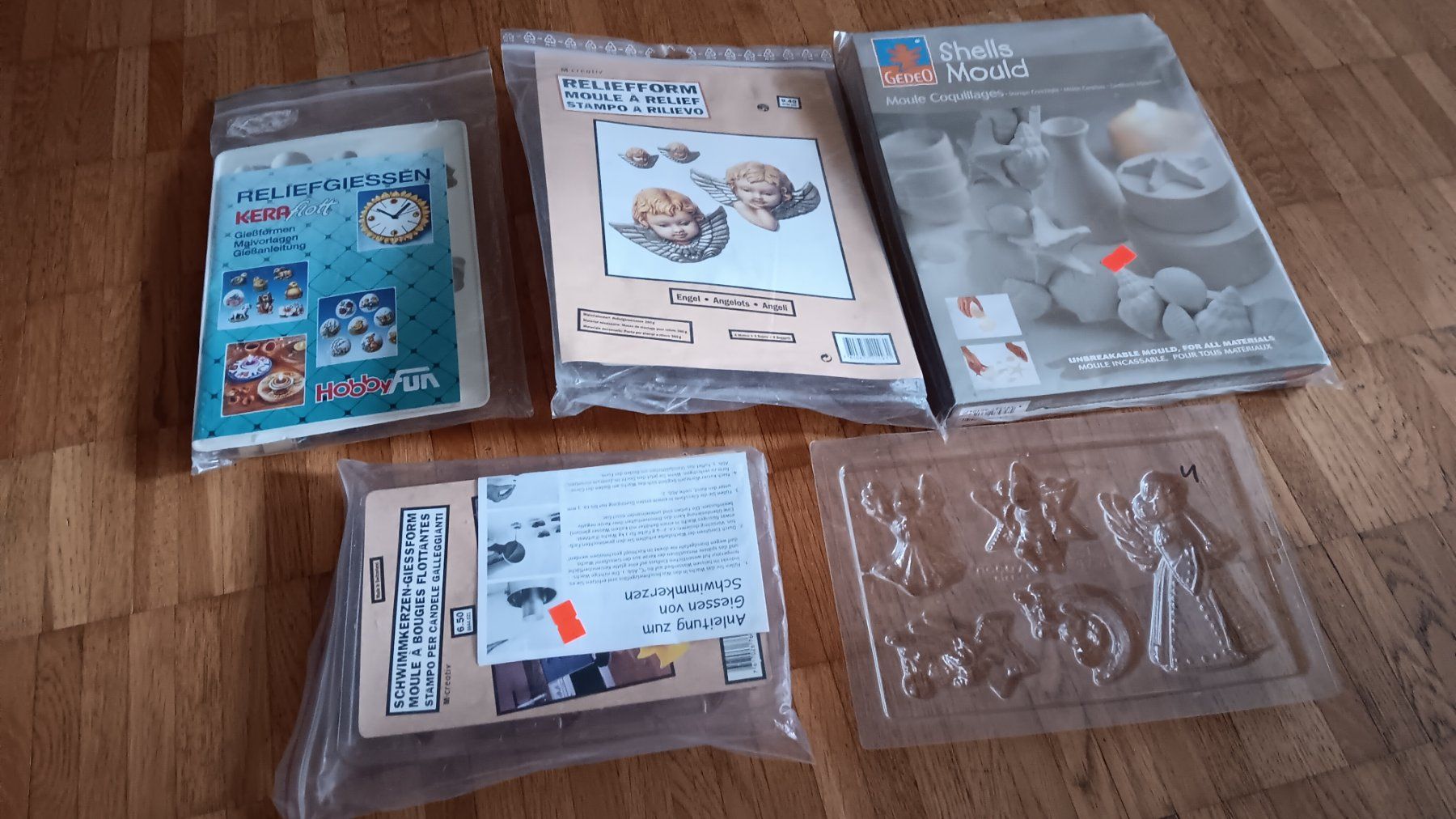 Kit bricolage: Lot Giessformen, 5 Stück, diverse Themen – Usato da Dietikon venduto da Rabia 1