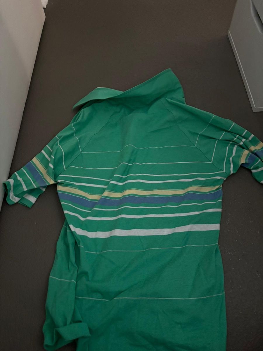 Polo-Shirts: Polo Jack Nicklaus Vintage, Taille M, vert rayé, Golf. 49 – Gebraucht aus Martigny von lovejess 1
