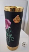 Vintage Plankenhammer Floss Bavaria Vase – Schwarz/Gold