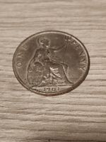 Antike Penny Münze, 1901-1902, Victoria/Edward VII