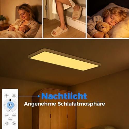Lustres & lampes de plafonds: LED Deckenleuchte Flach 58x20cm 3500LM Deckenlampe Dimmbar – Neuf avec emballage d'origine à Hundwil par pak_7zvn 4