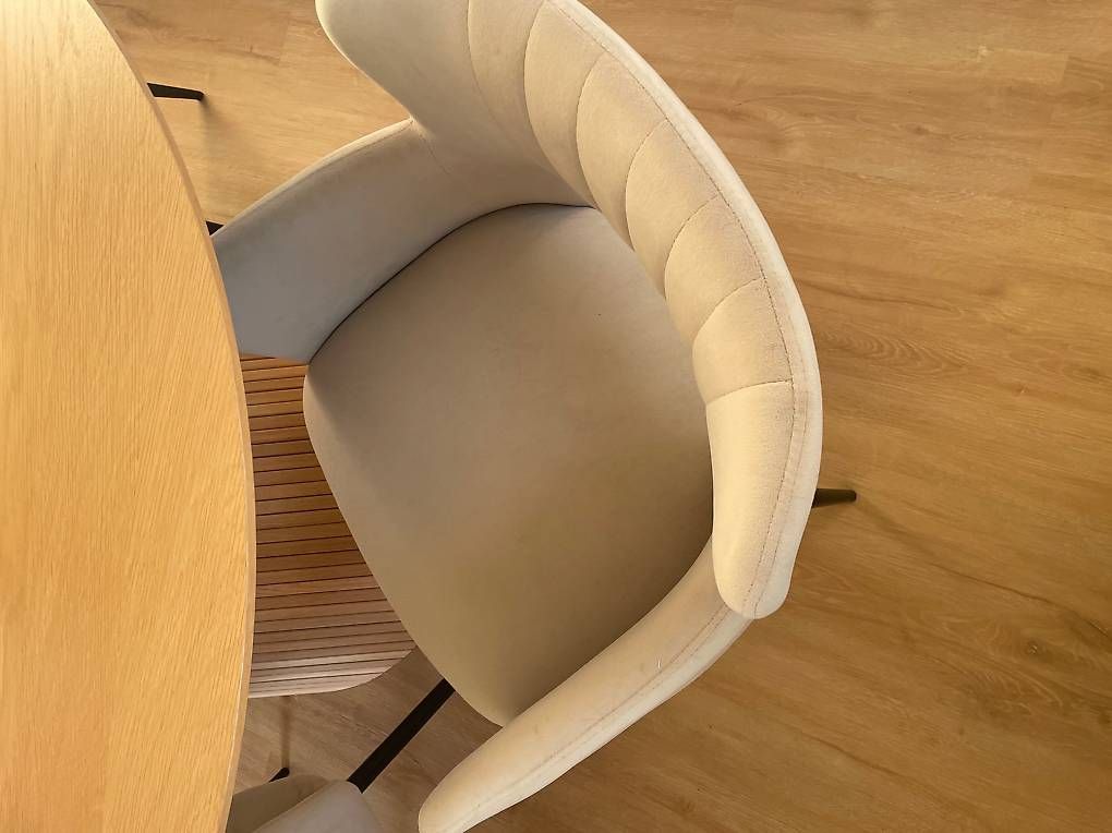 Stühle: 6 Esszimmerstühle in samt taupe – Gebraucht aus Zürich von liv_tqj7 1