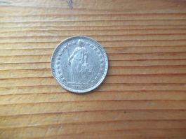 1/2 FRANKEN SILBERMÜNZE 1952