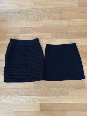 NEU Original Max Mara Rock Skirt Schwarz Black XS Knit