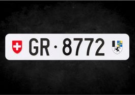 GR Autonummer/Kontrollschild