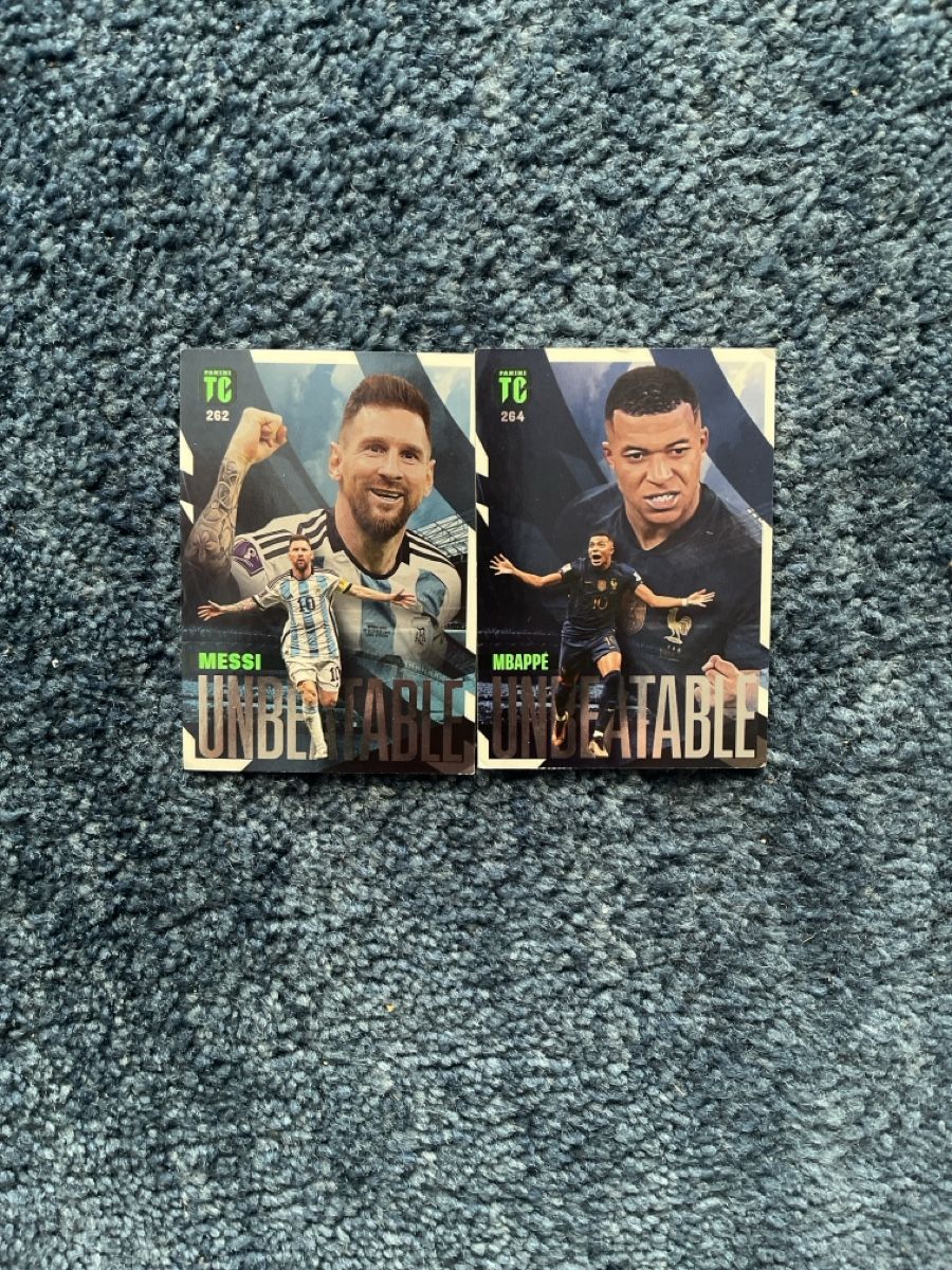 Panini Sammelbilder & Trading cards: Pannini TC unstoppable Mbappe & Messi – Gebraucht aus Baden von Schlagwein 1