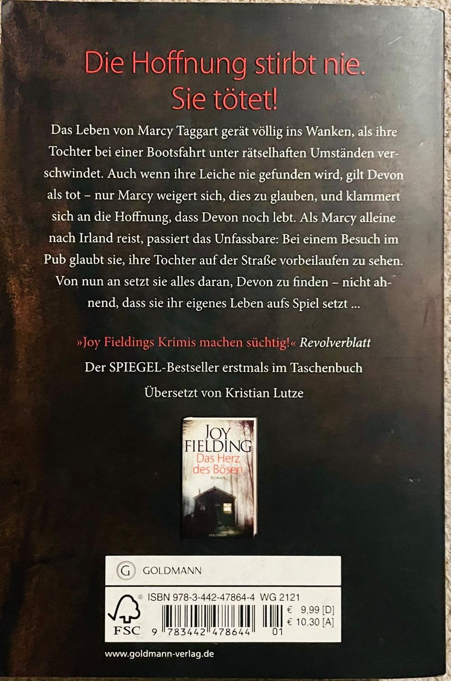 Bücher: HERZSTOSS - JOY FIELDING - TASCHENBUCH - NEU – Neu (gemäss Beschreibung) aus Buchs AG von fischli610 1