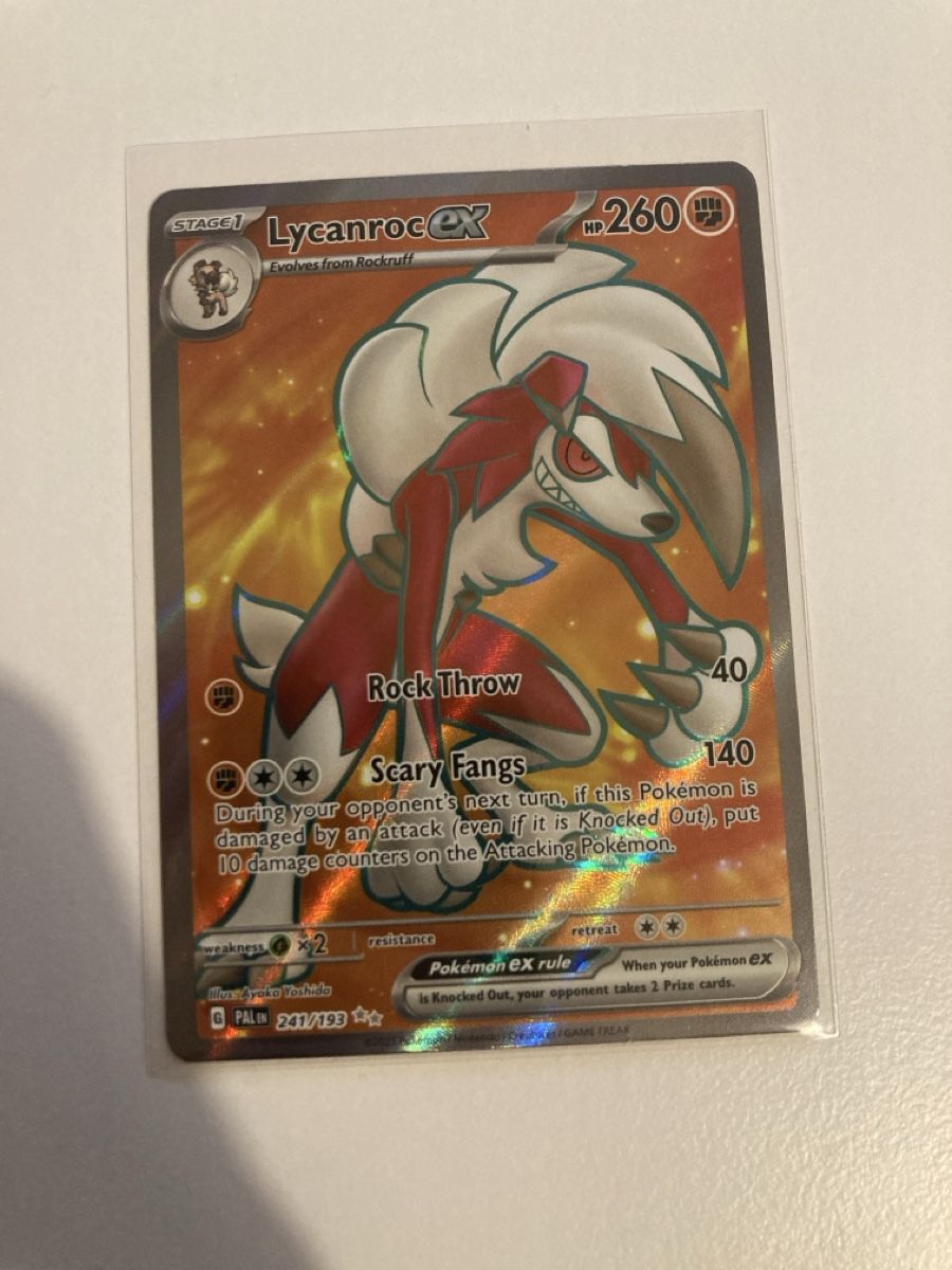 Pokémon Carte collezionabili: Lycanroc ex 241/193 EN - Paldea Evolved – Nuovo (secondo la descrizione) da Wohlen AG venduto da Liridon22