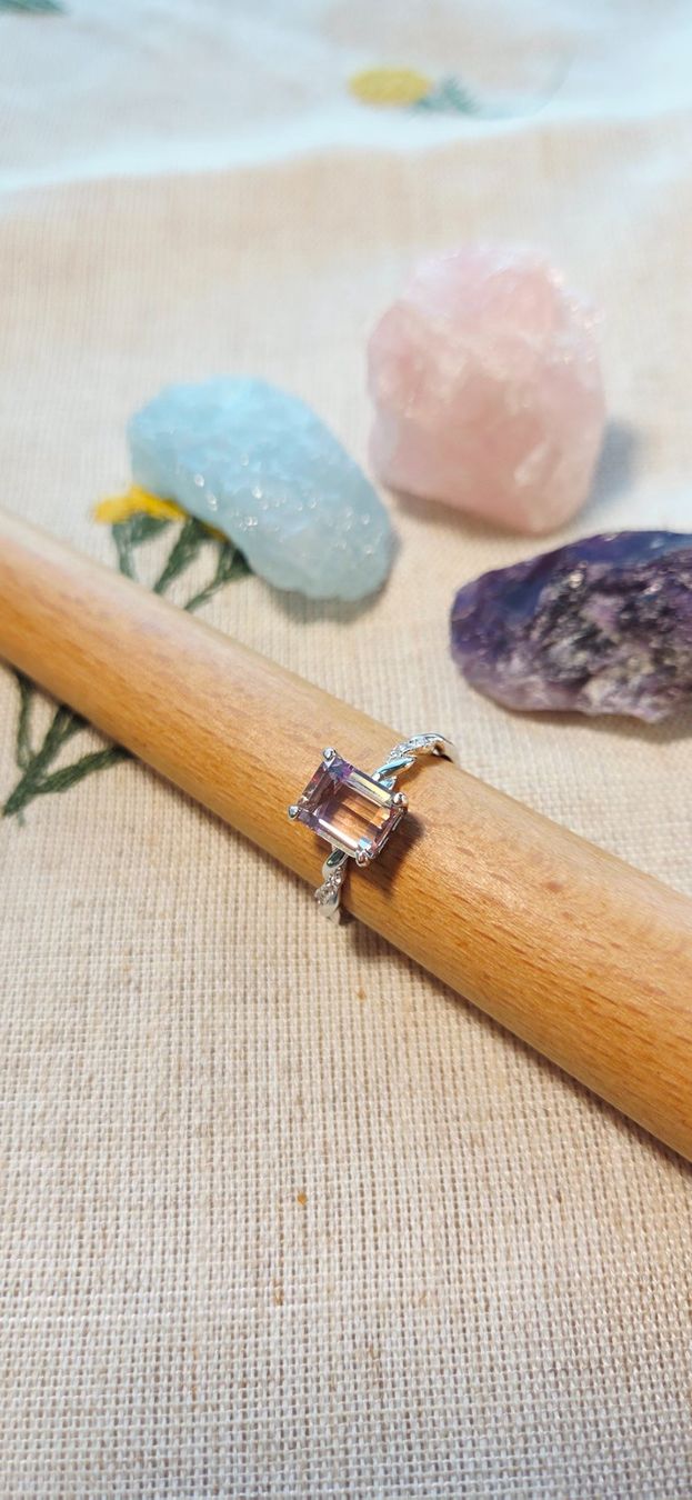 Anelli: NEW - S925 Ametrine Ring (Adjustable) – Nuovo (secondo la descrizione) da Zürich venduto da cin_wcf6 5