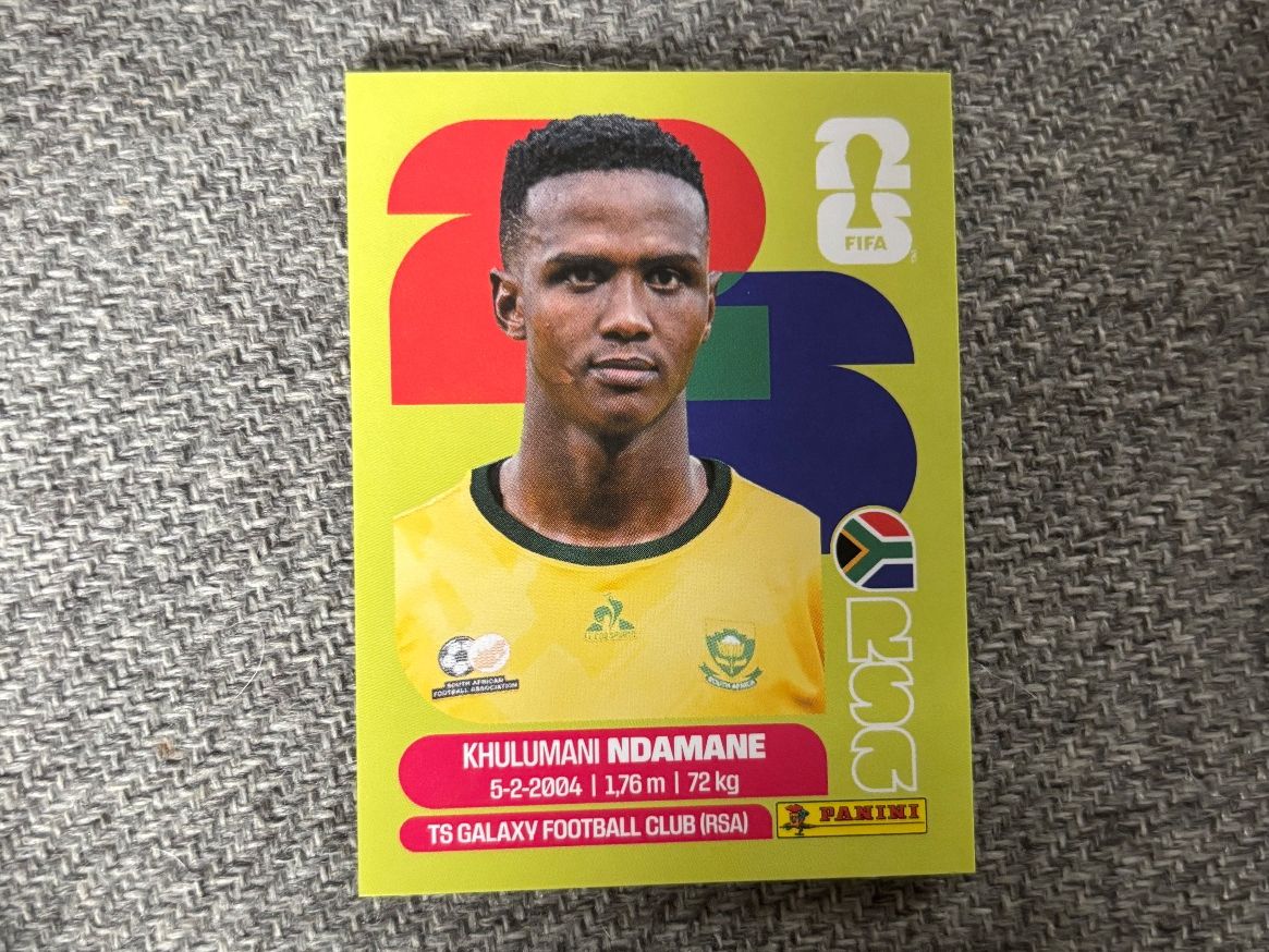 Panini Carte collezionabili: Panini Sticker Ndamene RSA 7 WM 2026 – Nuovo (secondo la descrizione) da Otelfingen venduto da mar_j67x