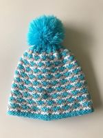 Wintermütze türkis für Kinder ca.4-6j.