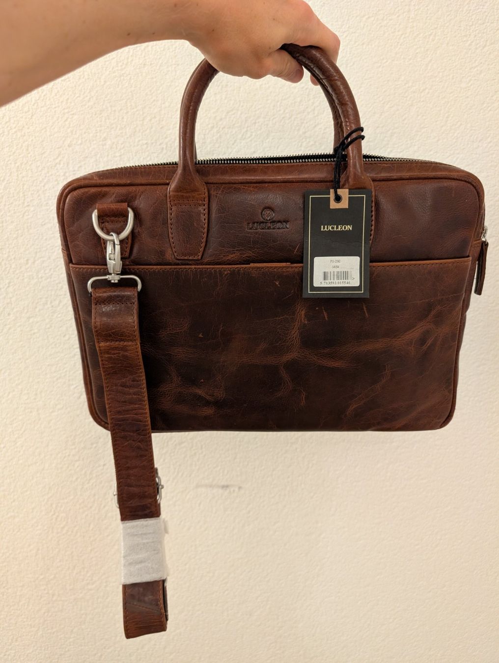 Borse: Hellbraune Laptop Ledertasche 13 Zoll – Nuovo e nell'imballaggio originale da Basel venduto da n0daft 2