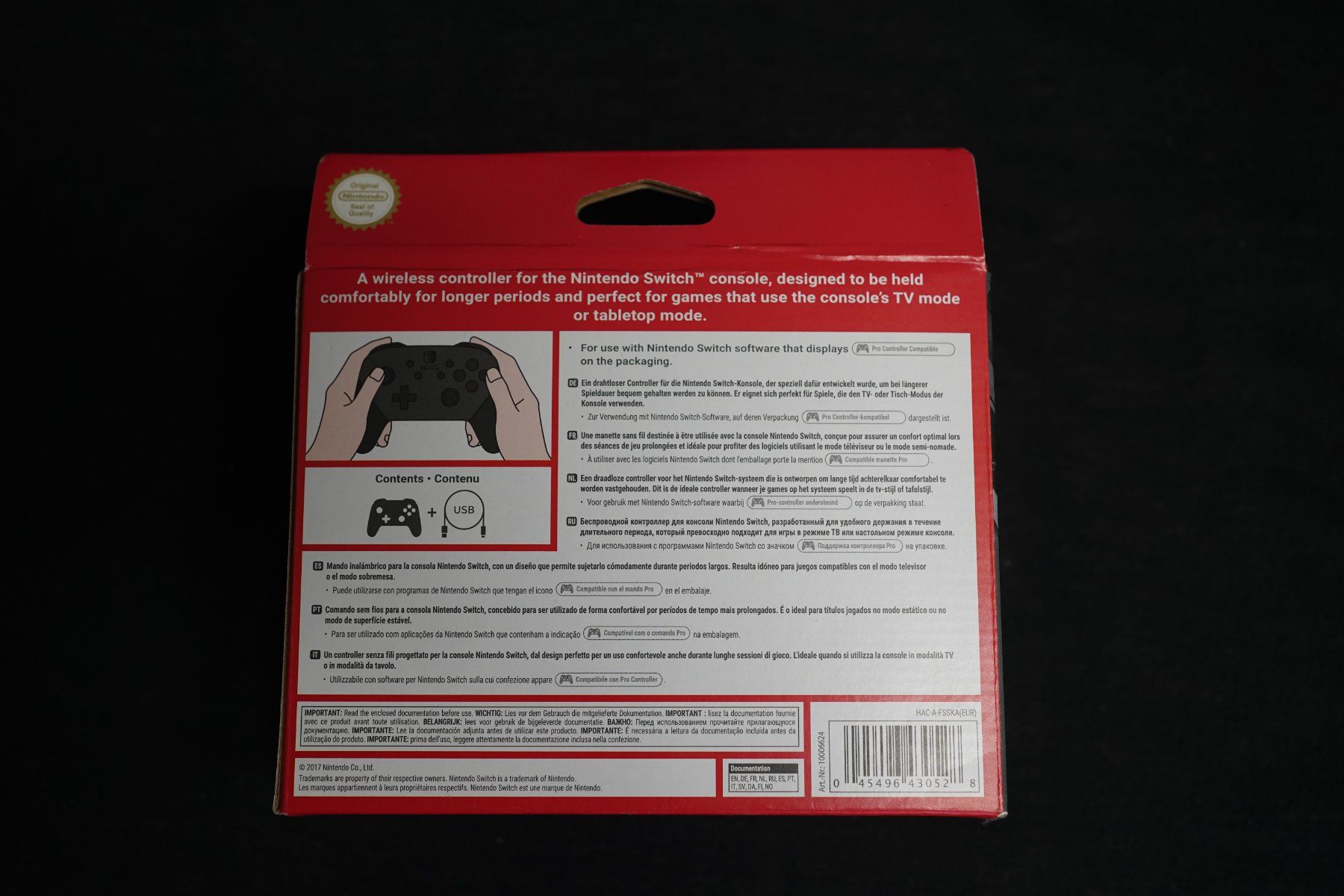 Nintendo Controller: Nintendo Switch Pro Controller – Nuovo e nell'imballaggio originale da Riom venduto da snkfex 1