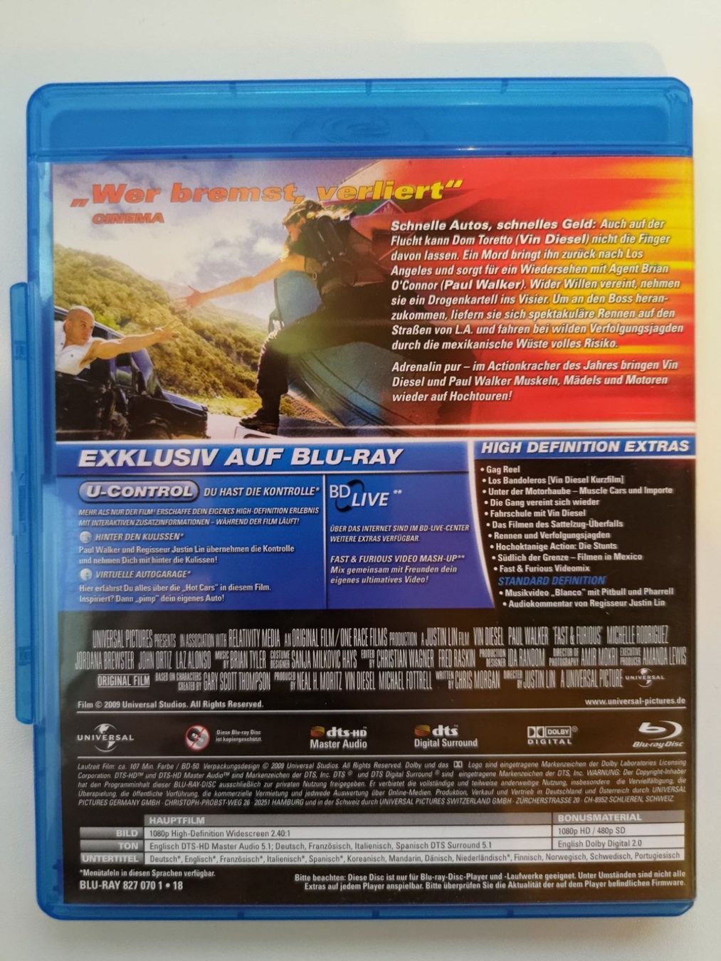 Alle DVDs: Fast & Furious 4 - Neues Modell Originalteile – Gebraucht aus Liestal von Kratzilla 2