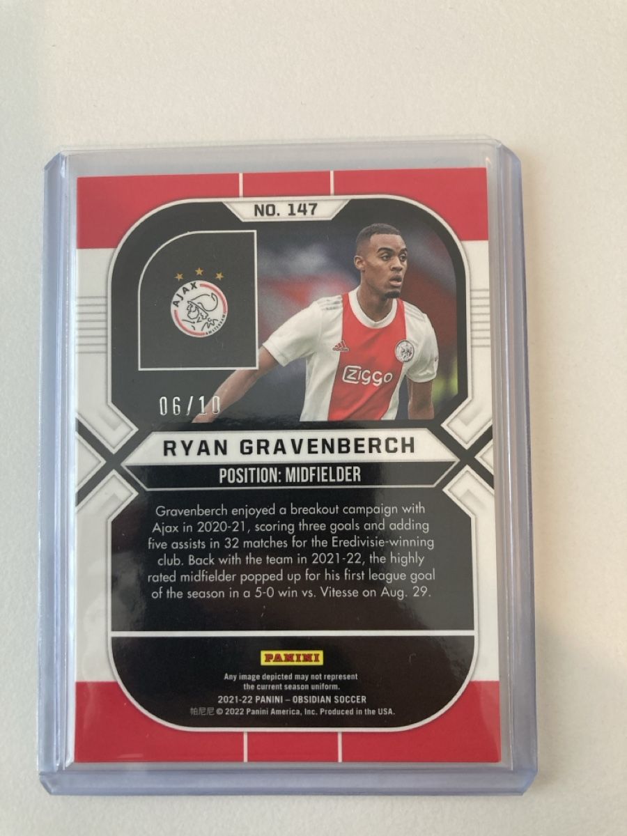 Panini Carte collezionabili: Ryan Gravenberch 06/10 Panini Obsidian, 2021-22 – Nuovo (secondo la descrizione) da Wohlen AG venduto da Liridon22 1