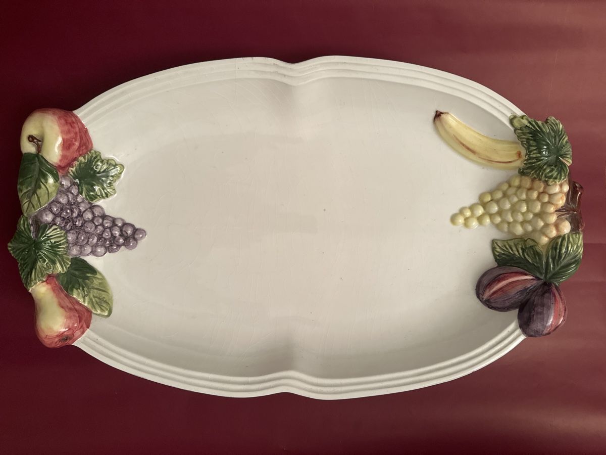 Servierplatten: Grosse Vintage Fruchtschale aus Keramik – Gebraucht aus Bern von schnupka