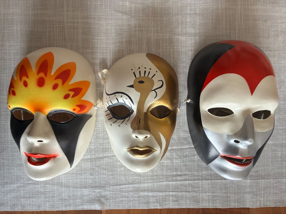 3 Masken, Fasnacht, Karneval (Gebraucht) in Biberist für CHF 3 – nur ...