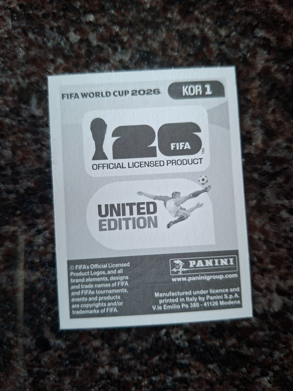 Panini Carte collezionabili: Panini FIFA World Cup 2026 KOR 1 – Nuovo (secondo la descrizione) da Erlinsbach venduto da pfunky 1