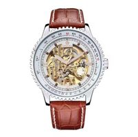 Orkina Automatikuhr, Herrenuhr mit Lederarmband Uhr