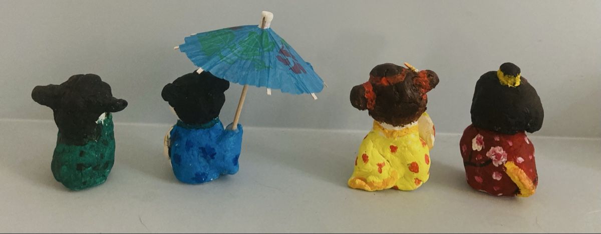 Tutte le decorazioni: 4 Geisha figures with umbrella used – Nuovo (secondo la descrizione) da Bellinzona venduto da fab_6pbd 2