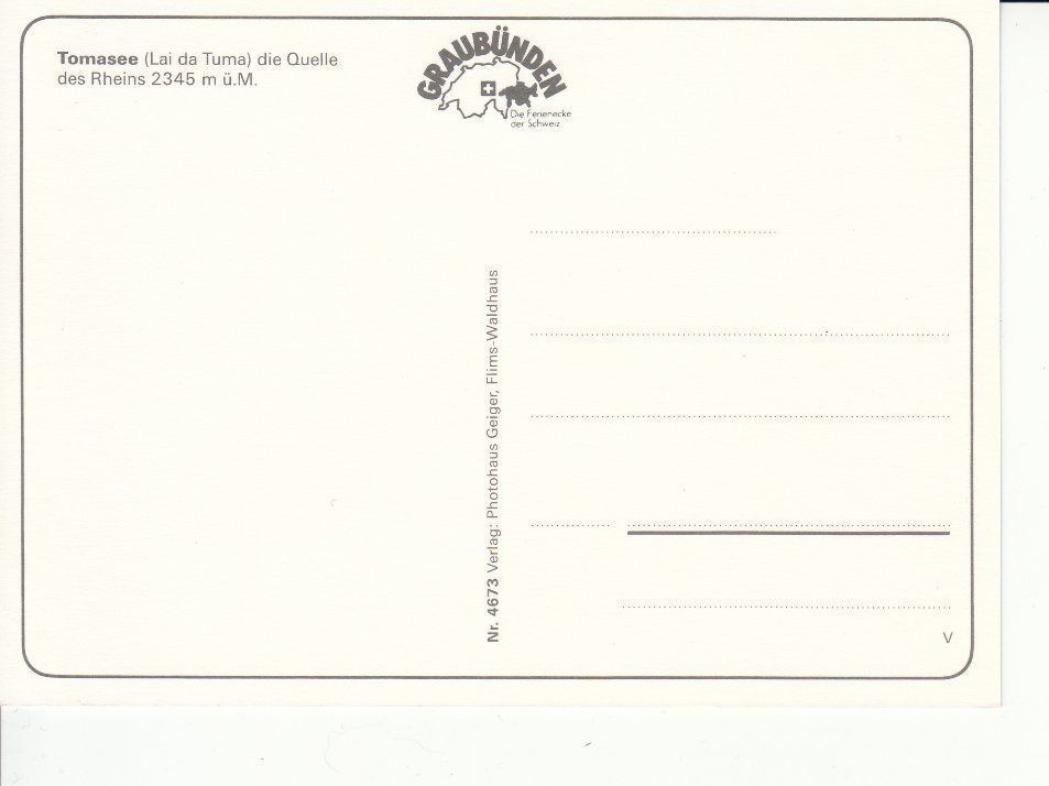 Cartoline postali: Tomasee um 1995 – Usato da Bürglen TG venduto da StampGraf 1