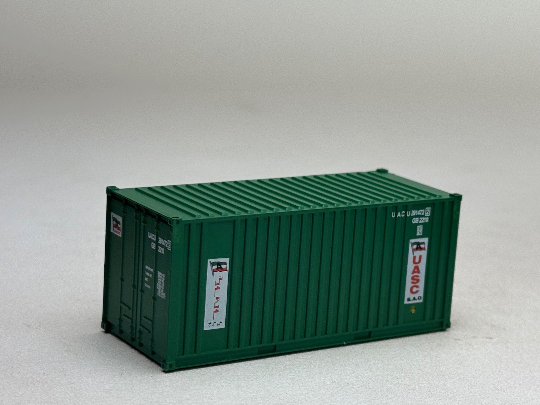 Modellini di ferrovie: EB- 20 Ft. Container UASC grün – Usato da Elm venduto da Wikmtz