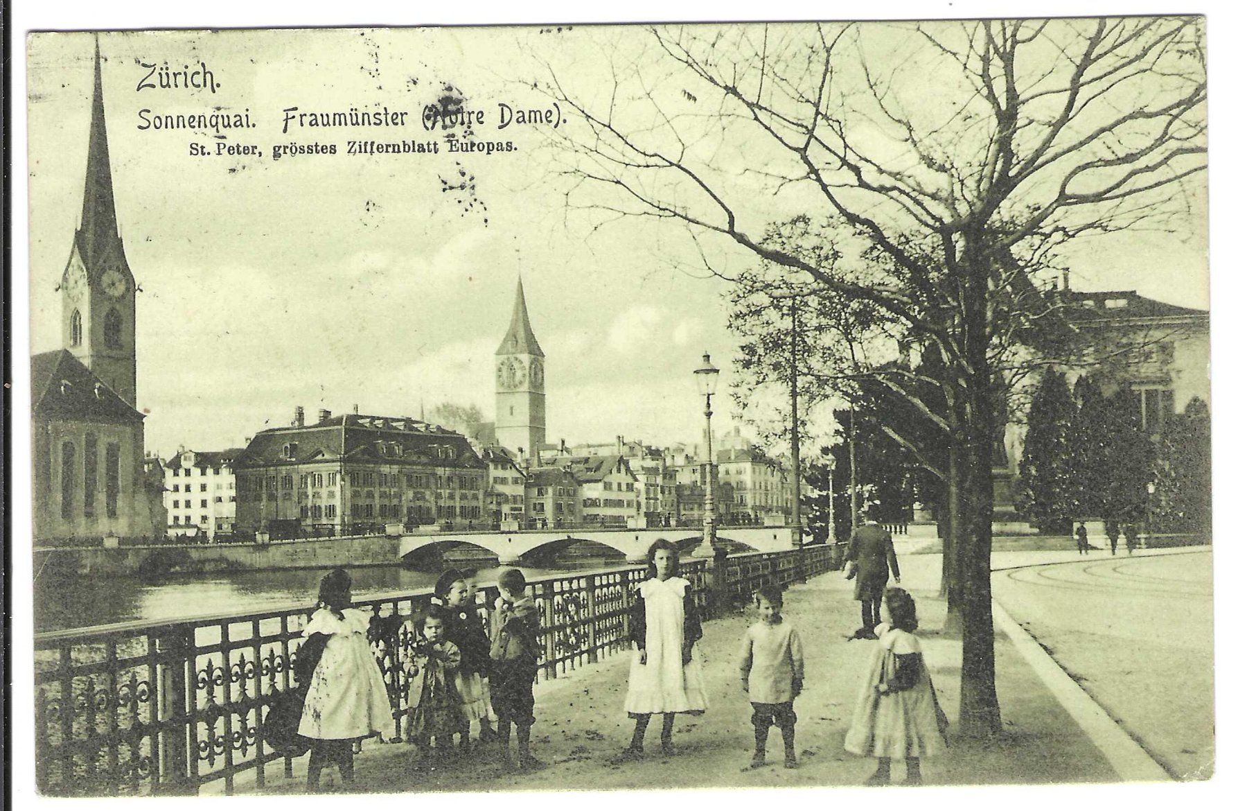 Cartoline postali: Zürich, Sonnenquai – Usato da Wildhaus venduto da Brunphil