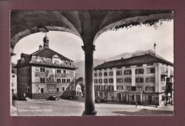 SCHWYZ - Rathaus - Hotel Rössli - Auto - 1943