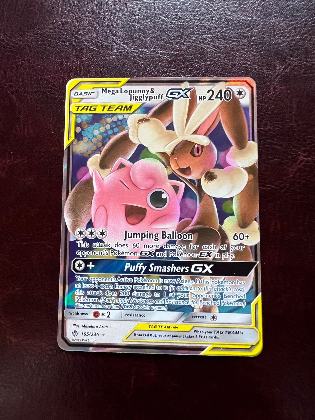 Pokémon Cartes à collectionner: Mega Lopunny & Jigglypuff Gx 165/236 Cosmic Eclipse Pokemon – D'occasion à Locarno par cla_gl6h