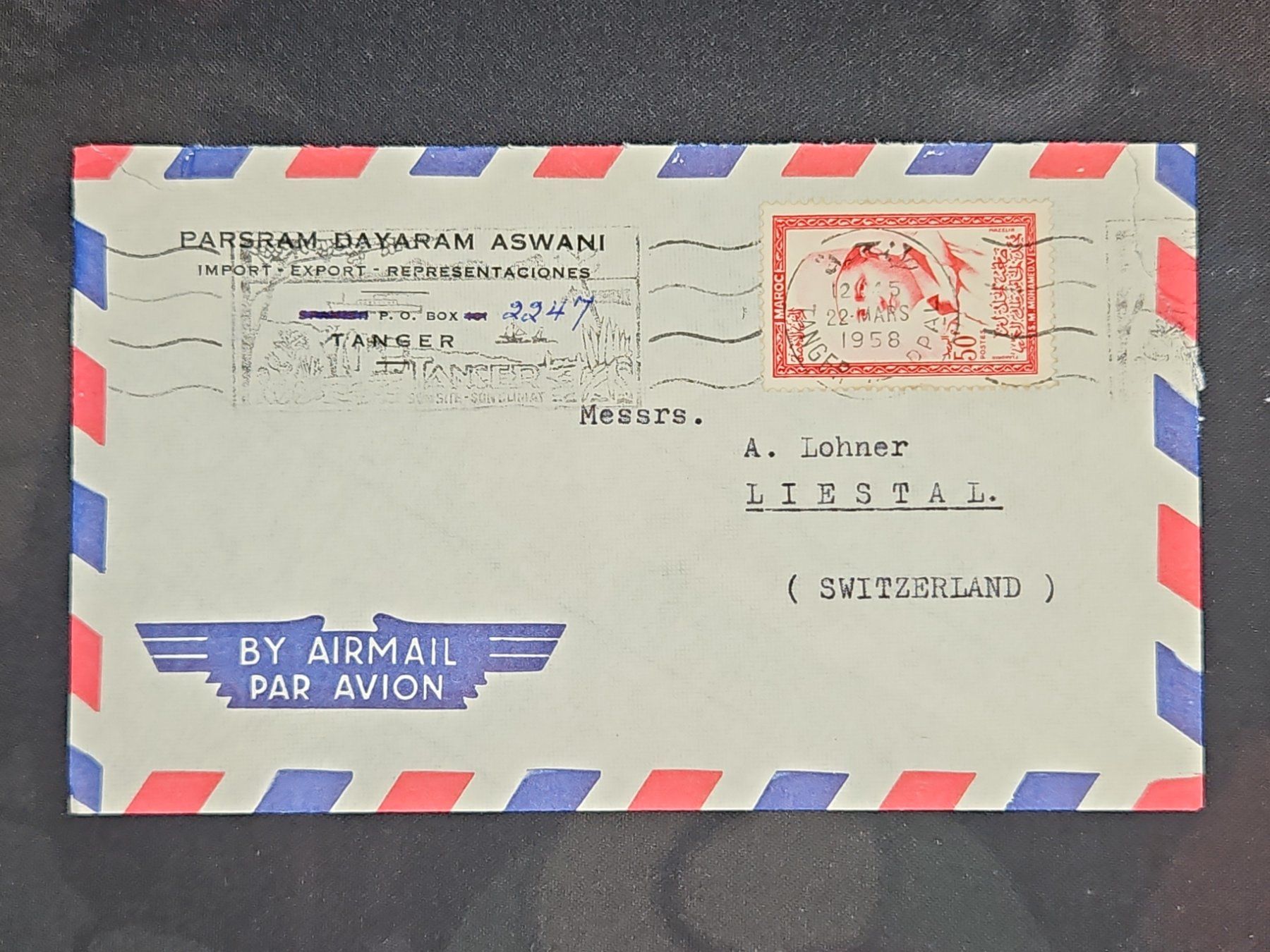 Tutti i francobolli: CL25 Enveloppe + Timbre Maroc 1958 – Usato da Cousset venduto da Patrick_Collections