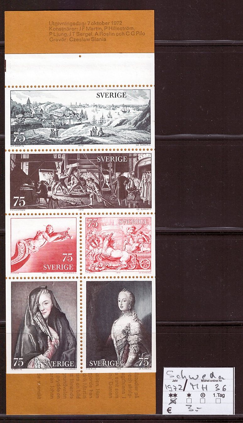Tutti i francobolli: Schweden: 2 Markenheftchen 1969 / 1972, postfrisch – Usato da Wittenwil venduto da Khunruedi 3