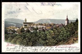AK Aarau, Ansicht vom Schanzrain aus
