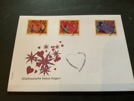 2007 GLÜCKWÜNSCHE FDC VOLLSTEMPEL EINWANDFREI