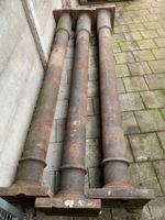 3 historische Gusseisensäulen Guss - Säule Säulen-Trio