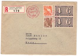 Lettre R. cachet S244 pour Bern le 20.IX.43