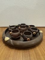 Poterie J.D. Normandie. Tee-Service aus Keramik, Handarbeit