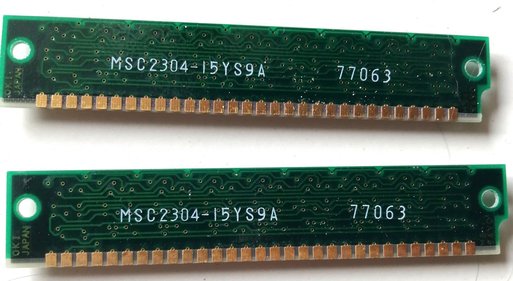 Memoria / RAM: 2 RAM Module Oki MSC2304-15YS9Ac, gebraucht, Vintage – Usato da Schaffhausen venduto da Domifran 2