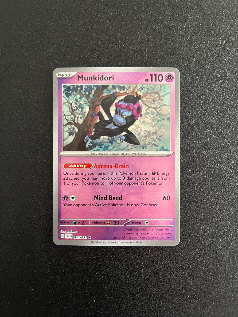 Pokémon Sammelbilder & Trading cards: Pokémon Munkidori 044/131 | Pokeball – Gebraucht aus Seuzach von provenzano18