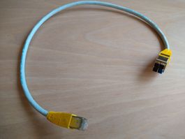 BKS Homenet Gigabit Ethernet Patchkabel 50 cm lang, grau