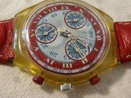 S.WATCH CHRONOGRAPH HEREN UHR-QUARTZ-SWISS MADE-LÄÜFT-37X40M