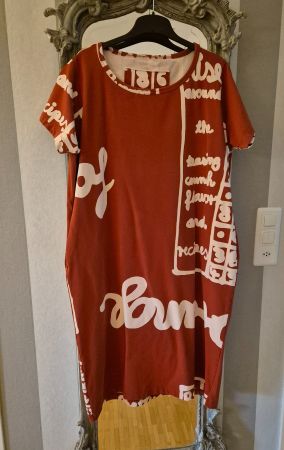 Rundholzkleid mit Print Gr. S Oversize