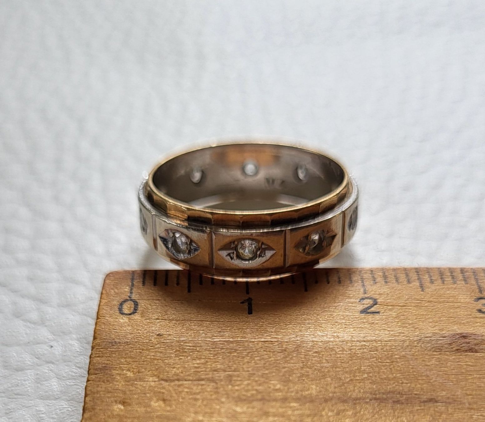 Anelli: Gold Alliance Ring Mit Steine – Usato da Wald ZH venduto da Dasilver 3