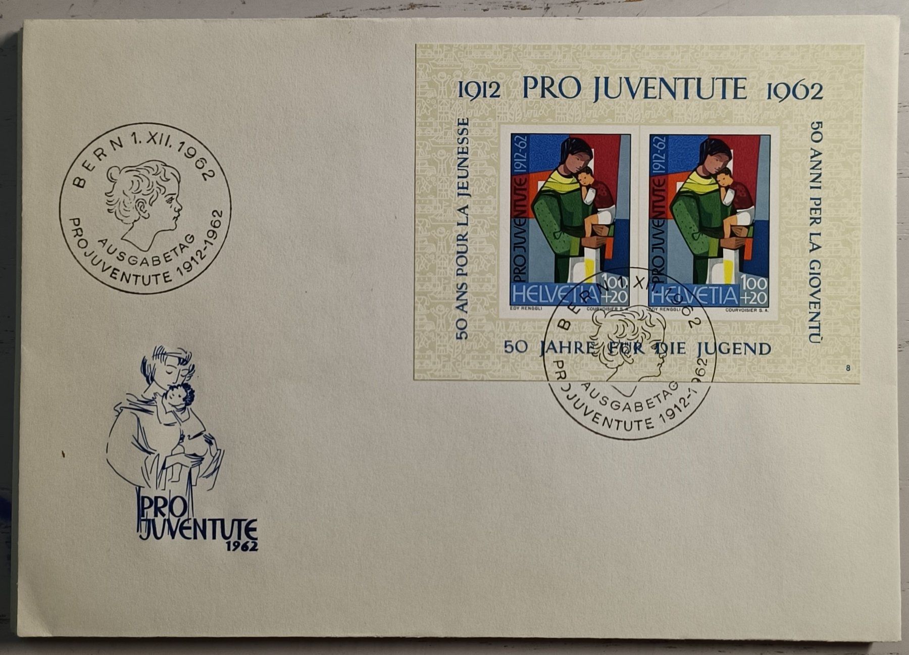 Tutti i francobolli: 1962 FDC Pro Juventute – Usato da Dübendorf venduto da goeggi79