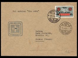 CH - Flugpost - Sonderflug - SF 38.1b - Pro Aero 1938