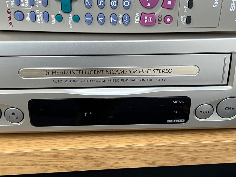 MAGNÉTOSCOPE SHARP VC-MH76 Super VHS S-VHS / Cassette K7 VCR / 6 Têtes ( VCMH76) EUR 239,99 - FR