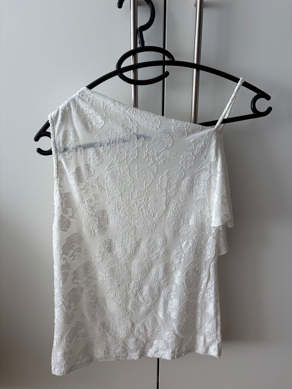 Pull&Bear Top: Pull&Bear Top weiss gemustert – Nuovo (secondo la descrizione) da Rain venduto da Rasala3 1